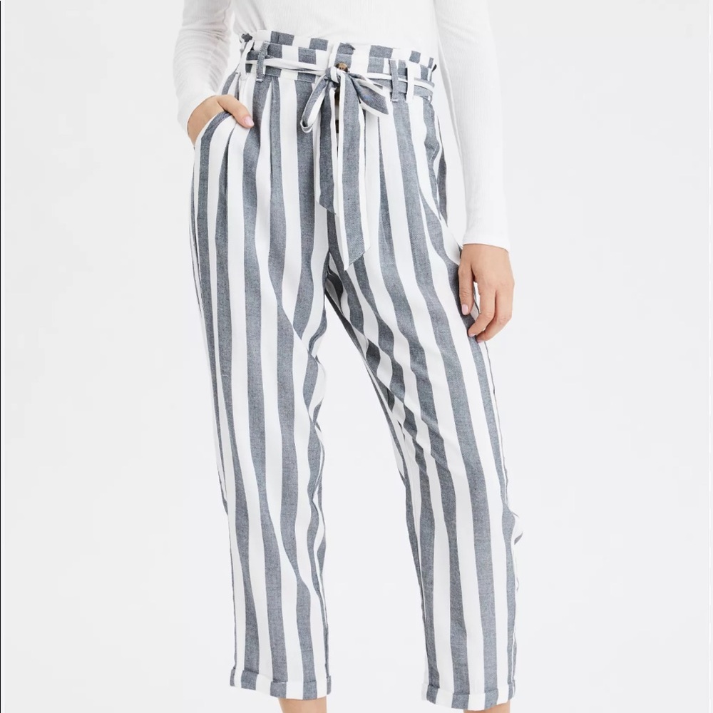 High waisted paperbag pant